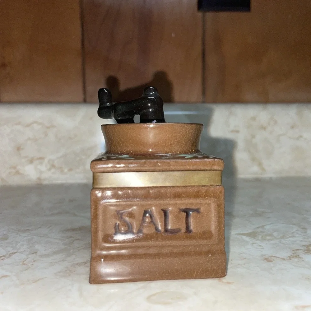 Vintage Tilso‎ Salt Shaker HandMill Square Japan
